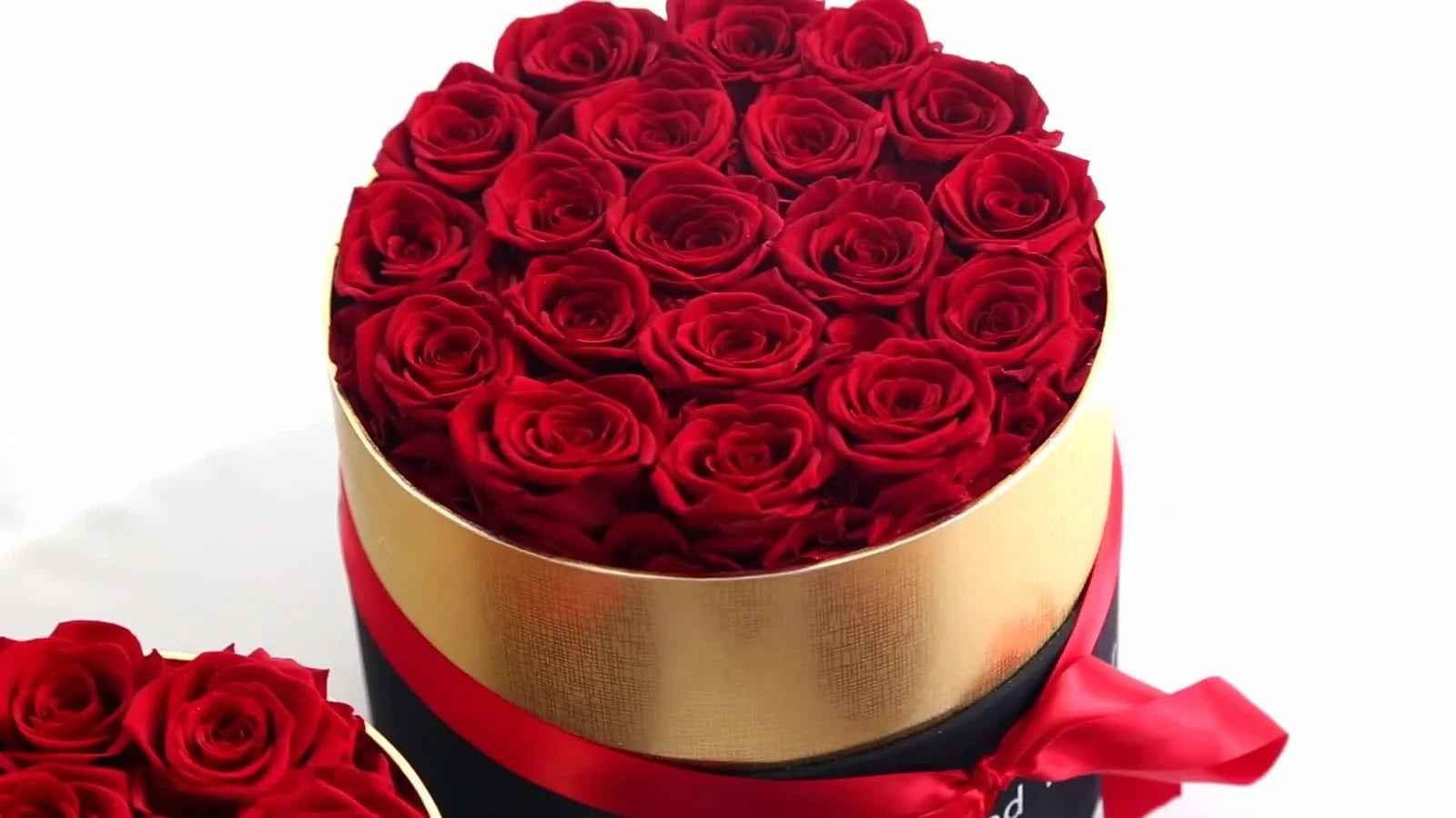 Luxury Preserved Rose Gift Box Forever Real Flowers Valentine Anniversary Hat Box - Image 6