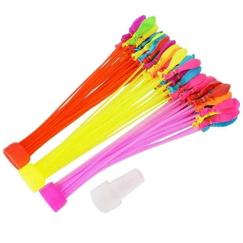 Rapid Fill Water Balloons 111pcs Set Self Sealing Summer Outdoor Party Toy - Image 5