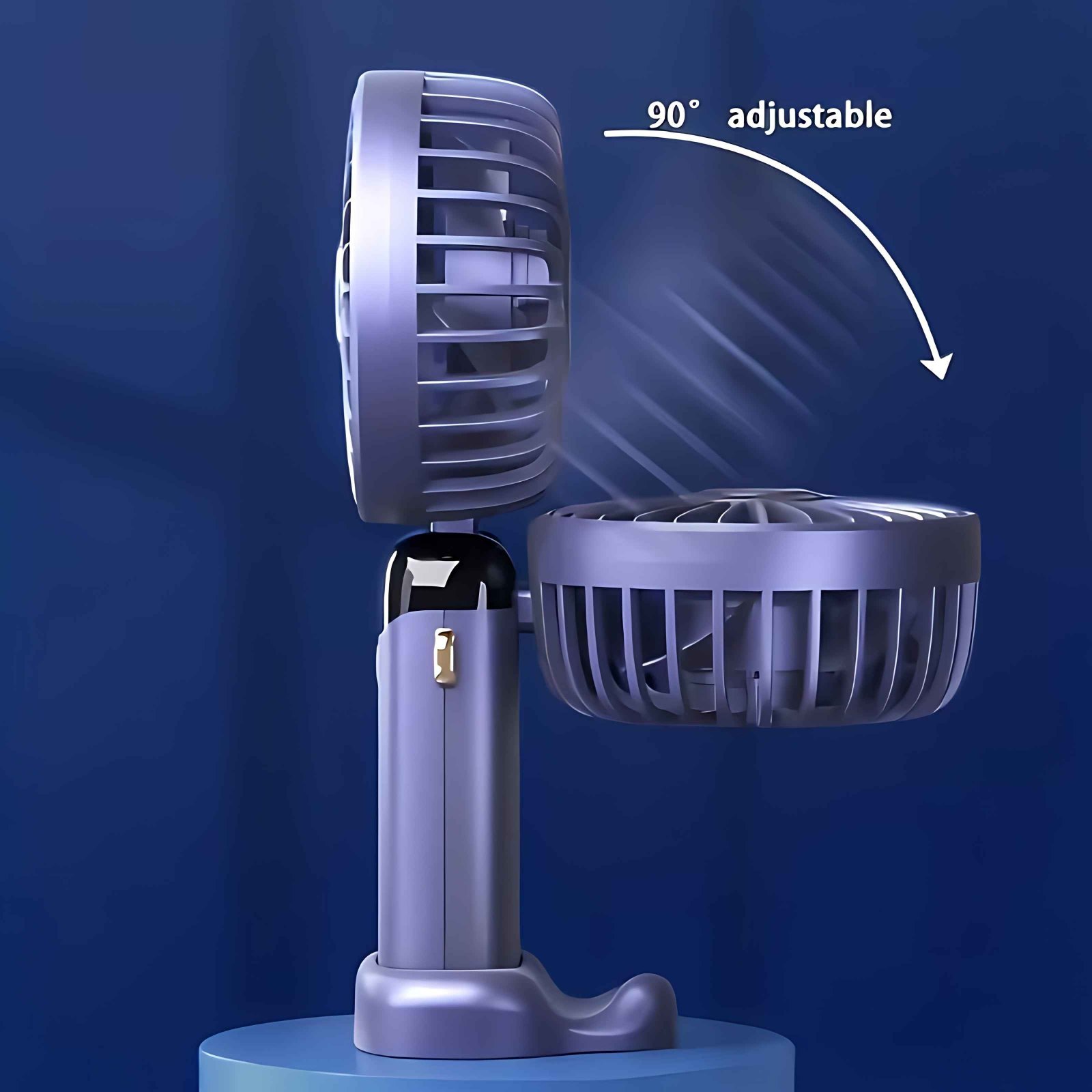 USB Rechargeable Mini Fan – 6 Speed with Smart LED Display - Image 6